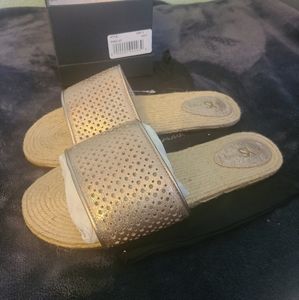 Yosi Samra size 8 slide sandal rose gold